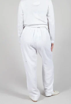 Straight Leg Trousers in White