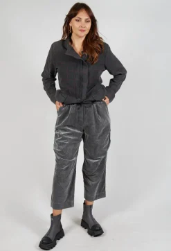 Straight Leg Trousers in Pewter
