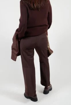 Straight Leg Trousers with Feature Hems in Java