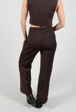 Straight Leg Trousers with Feature Hems in Java