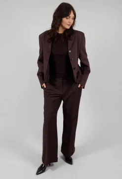 Straight Leg Trousers with Feature Hems in Java