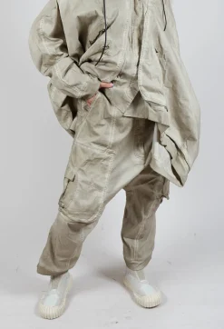 Straight Leg Utility Trousers in Eraser