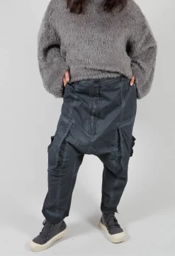Straight Leg Utility Trousers in Coal Cloud