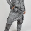 Straight Leg Utility Trousers in Pencil Cloud