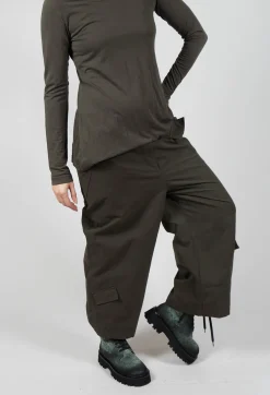 Straight Leg Utility Trousers in Jungle