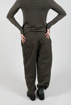 Straight Leg Utility Trousers in Jungle
