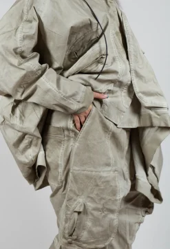 Straight Leg Utility Trousers in Eraser