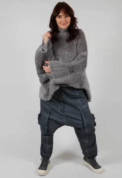 Straight Leg Utility Trousers in Coal Cloud