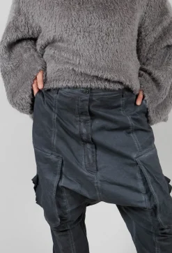 Straight Leg Utility Trousers in Coal Cloud