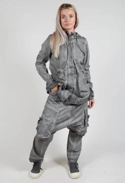 Straight Leg Utility Trousers in Pencil Cloud