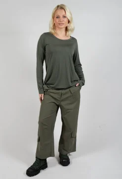 Straight Leg Utility Trousers in Camp