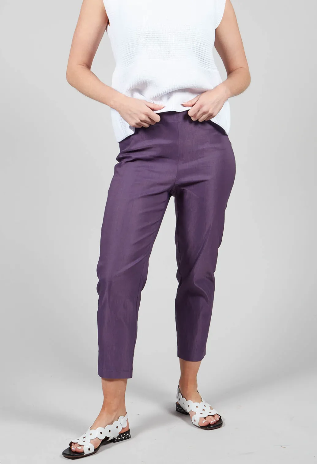 Straight Leggings in Deep Purple