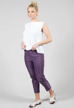 Straight Leggings in Deep Purple