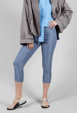 Straight Leggings in Steel Blue