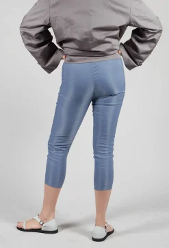 Straight Leggings in Steel Blue