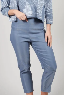 Straight Leggings in Steel Blue