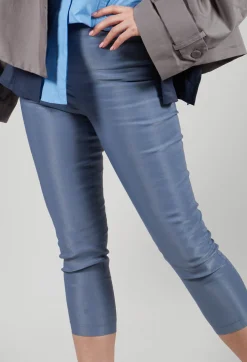 Straight Leggings in Steel Blue
