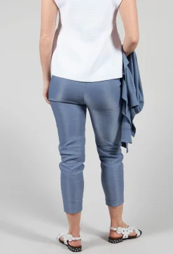 Straight Leggings in Steel Blue