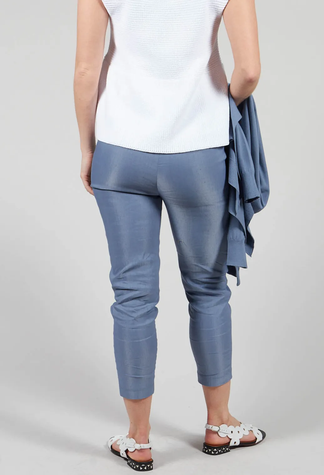 Straight Leggings in Steel Blue