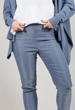Straight Leggings in Steel Blue