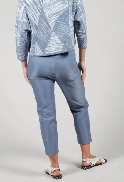 Straight Leggings in Steel Blue
