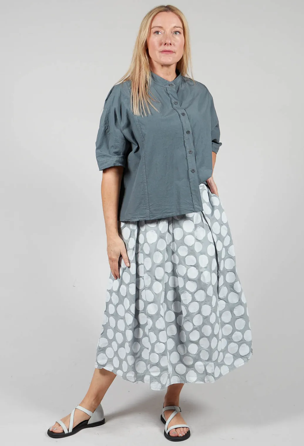 Straight Skirt in Ghiaccio