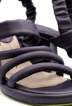 Strappy Heeled Sandals in Amethyst