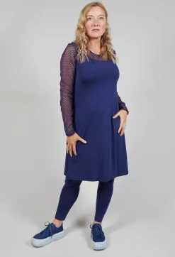 Strappy Jersey Dress in Azur