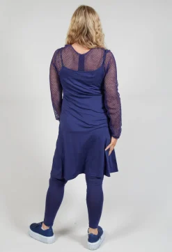 Strappy Jersey Dress in Azur
