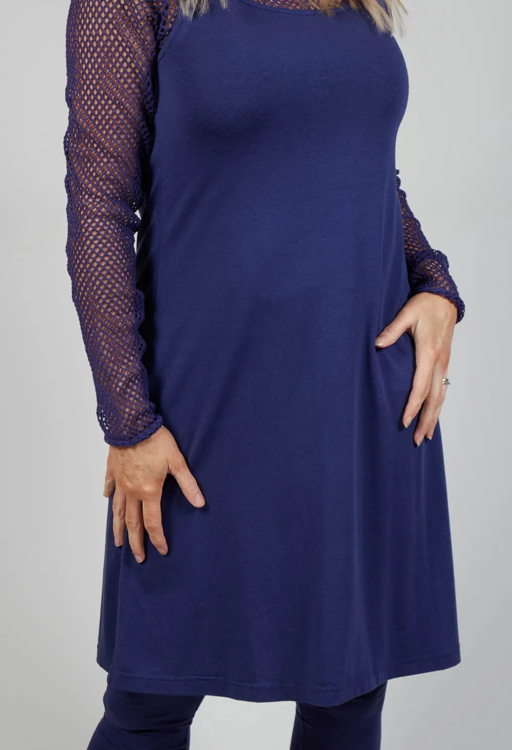 Strappy Jersey Dress in Azur