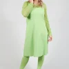 Strappy Jersey Dress in Lime