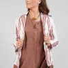 Streaked Summer Jacket in Naturale / Brick