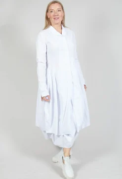 Stretch Fit Coat in White