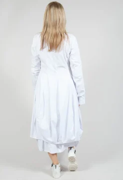 Stretch Fit Coat in White