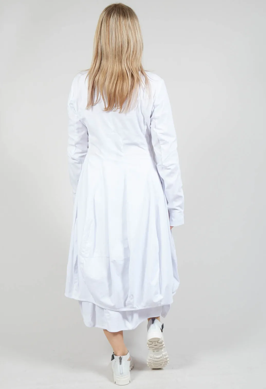 Stretch Fit Coat in White