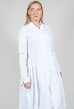 Stretch Fit Coat in White