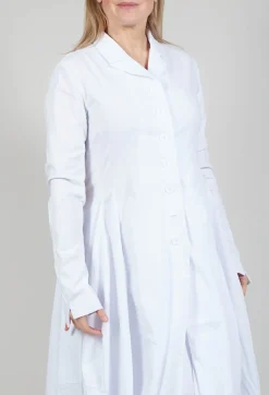 Stretch Fit Coat in White