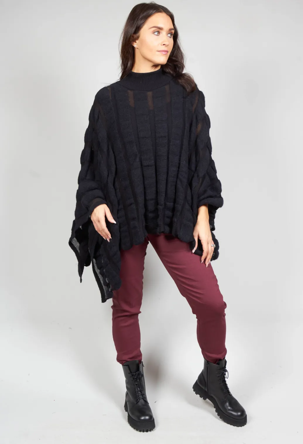 Stretch Fit Leggings in Burgundy