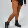 Stretch Fit Long Leggings in Tobacco