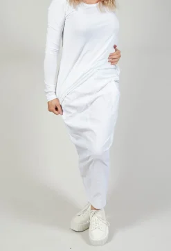 Stretch Fit Pencil Skirt in White