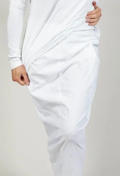 Stretch Fit Pencil Skirt in White