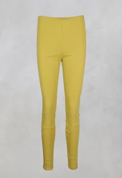 Stretch Jersey Leggings in Mustard