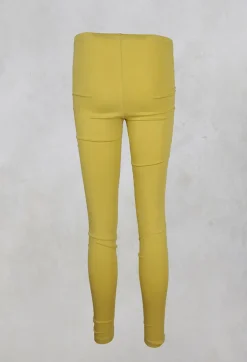 Stretch Jersey Leggings in Mustard