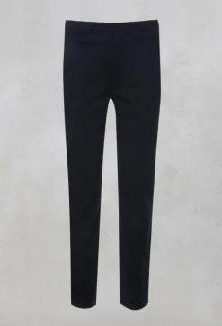 Stretchy Trousers with Pockets in Night