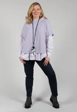 Stretchy Trousers with Pockets in Night
