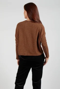 Stripe Cardigan in Zucca