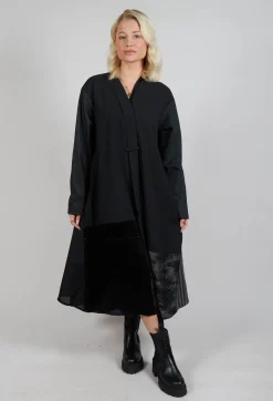 Stripe Coat in Black