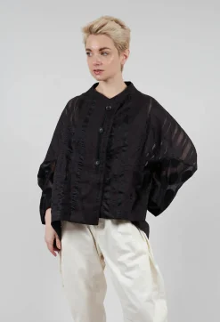Stripe Jacket in Black