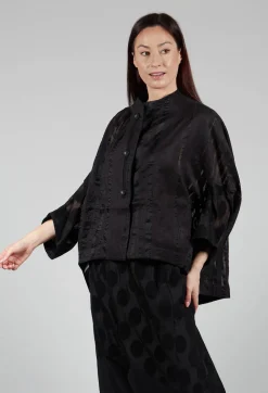 Stripe Jacket in Black