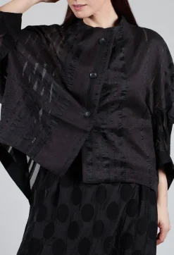 Stripe Jacket in Black